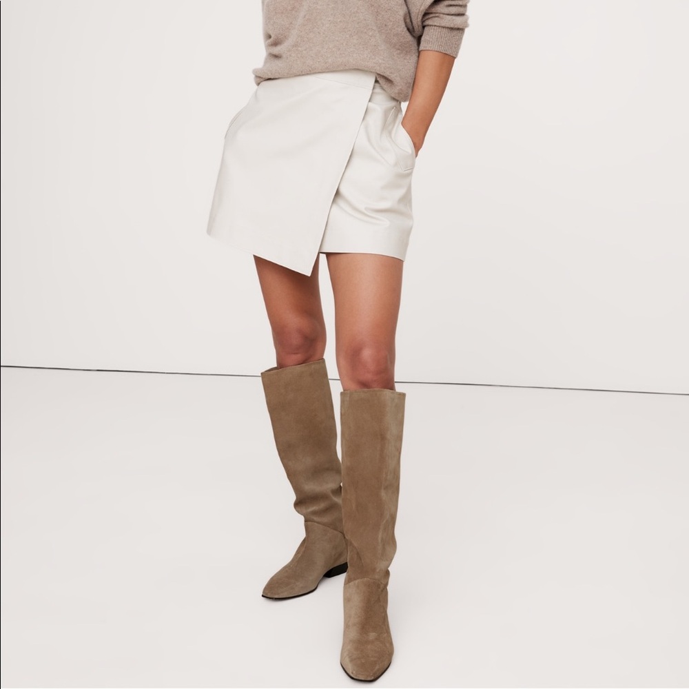 Italian Suede Knee-hi boots Banana Republic.